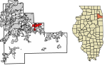 Will County Illinois Incorporated and Unincorporated areas Mokena Highlighted